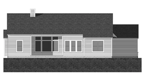 The Autumn Ridge house plan, exterior view 3